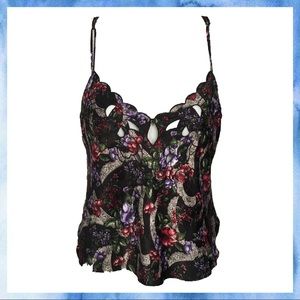 Vintage Victoria’s Secret Floral Satin Tank Top